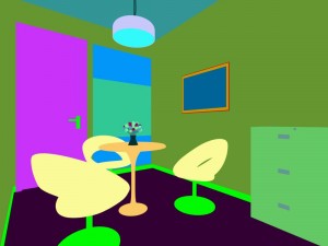 office reception hall design complete 06 Model 3D