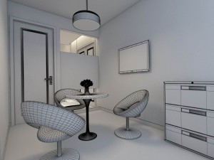 office reception hall design complete 06 Model 3D