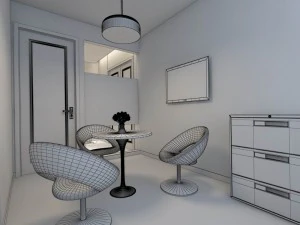 office reception hall design complete 06 3D Model