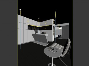 office reception hall design complete 06 Model 3D