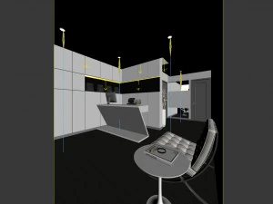 office reception hall design complete 06 3D Model