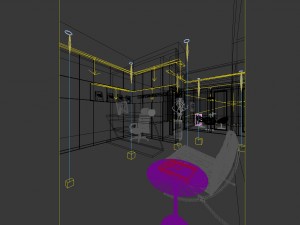 office reception hall design complete 06 Model 3D