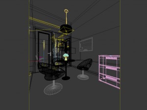 office reception hall design complete 06 Model 3D