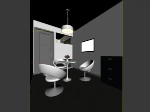 office reception hall design complete 06 3D Model