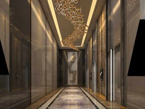 office reception hall design complete 07 3D Model