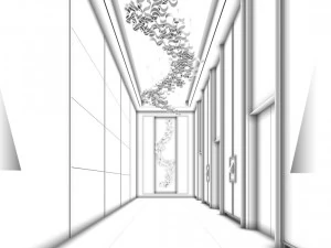 office reception hall design complete 07 3D Model