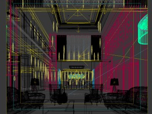 office reception hall design complete 07 3D Model