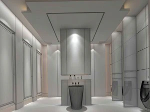 office reception hall design complete 07 3D Model