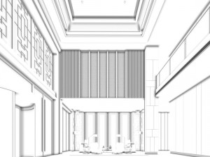 office reception hall design complete 07 3D Model