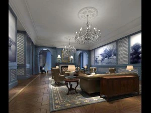 office reception hall design complete 08 3D Model