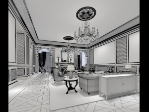 office reception hall design complete 08 3D Model