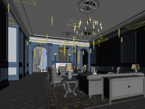 office reception hall design complete 08 3D Model