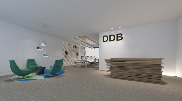 office reception hall design complete 09 3D Model .c4d .max .obj .3ds .fbx .stl .blend 
