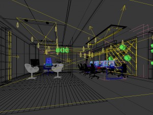 office reception hall design complete 09 3D Model