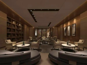 オフィスレセプションホールデザイン完了10 3Dモデル