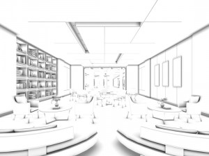 office reception hall design complete 10 3D Model