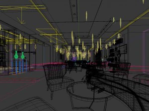 office reception hall design complete 10 3D Model