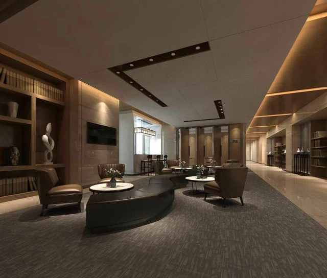 office reception hall design complete 11 3D Model .c4d .max .obj .3ds .fbx .stl .blend