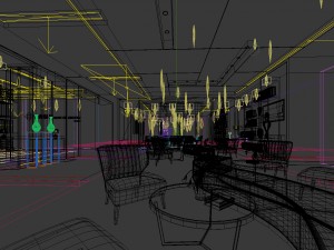 office reception hall design complete 11 3D Model