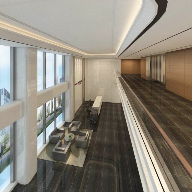office reception hall design complete 12 3D Модель .c4d .max .obj .3ds .fbx .stl .blend 