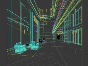 office reception hall design complete 12 3D Модель