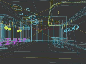 office reception hall design complete 13 3D Model