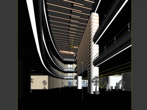 office reception hall design complete 15 3D Model