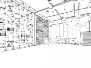 office reception hall design complete 16 Modelo 3D