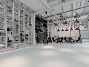 office reception hall design complete 16 Modelo 3D