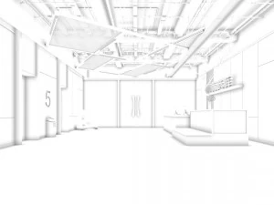 office reception hall design complete 17 3D Model