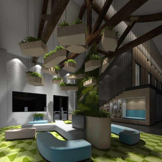 office reception hall design complete 19 3D Model .c4d .max .obj .3ds .fbx .stl .blend