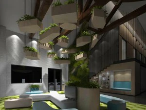 office reception hall design complete 19 3D Model