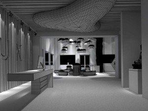 office reception hall design complete 19 3D Model