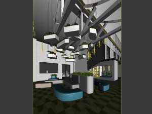 office reception hall design complete 19 3D Model
