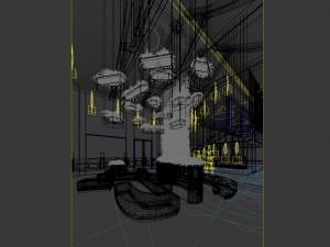 office reception hall design complete 19 3D Model