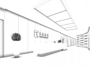 office reception hall design complete 20 3D Model