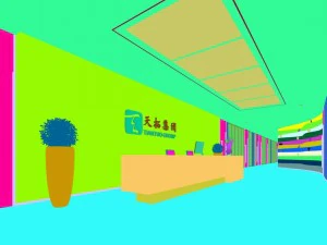 office reception hall design complete 20 3D Model