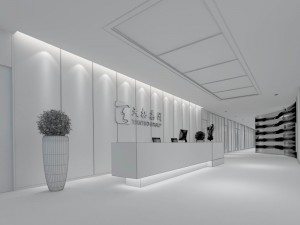 office reception hall design complete 20 Model 3D