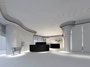 private club space design complete 01 3D Model