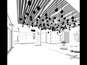 private club space design complete 02 Modello 3D
