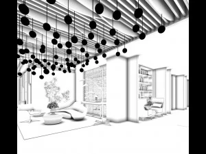 private club space design complete 02 3D Model