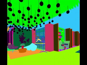 private club space design complete 02 Modello 3D