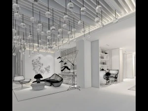 private club space design complete 02 3D Model
