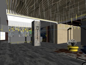private club space design complete 02 Modello 3D
