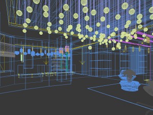 private club space design complete 02 Modello 3D