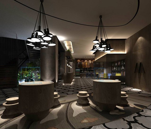 private club space design complete 03 3D Model .c4d .max .obj .3ds .fbx .stl .blend 