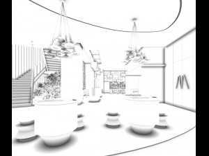 private club space design complete 03 3D Model