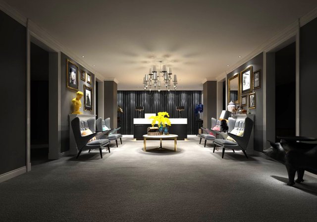 beauty salon reception hall spa center 01 Modèle 3D .c4d .max .obj .3ds .fbx .stl .blend 