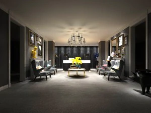 sal&atilde;o de beleza sal&atilde;o de recep&ccedil;&atilde;o spa centro 01 Modelo 3D