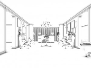 beauty salon reception hall spa center 01 Modèle 3D